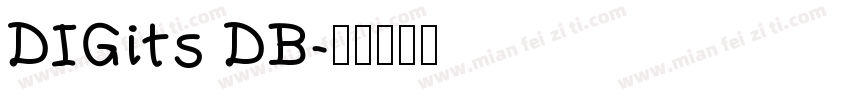 DIGits DB字体转换